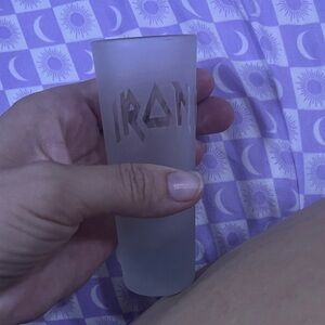 Frosted Shot Glass iron madden